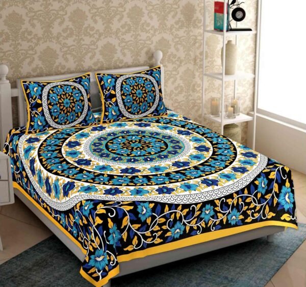 Cotton Printed Double Bedsheets