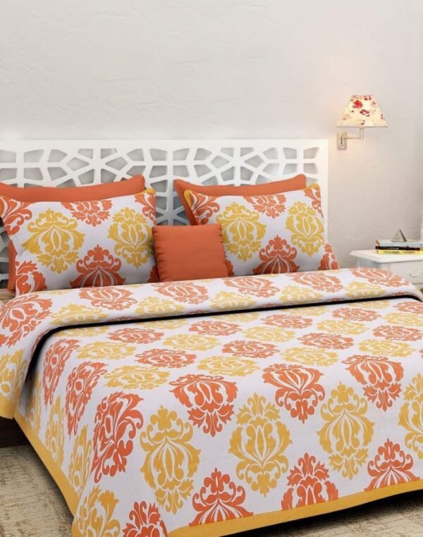 Abstract Printed Cotton Double Bedsheets